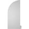 Ekena Millwork Quarter Round Top Right Surface Mount PVC Gable Vent w/ 2"W x 2"P Brickmould Sill Frame, 14"W x 32"H GVPQR14X3203SN - alternate 5